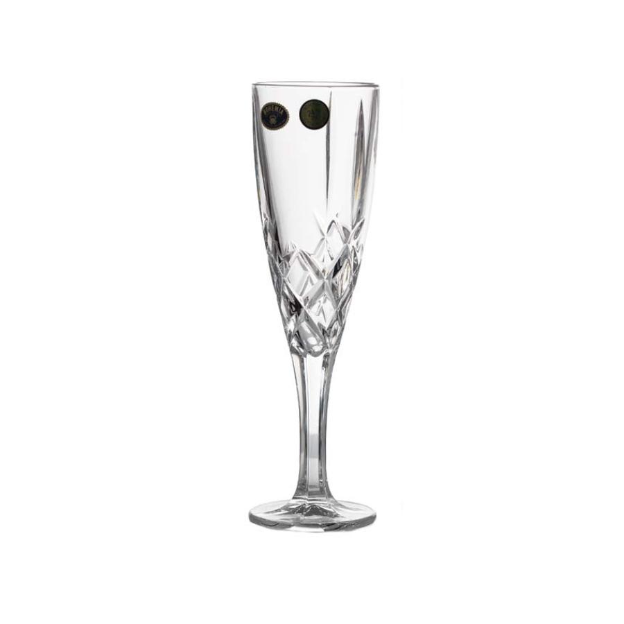 BRIXTON - Pahare sampanie Cristal Bohemia 180 ml (set 6 bucati)