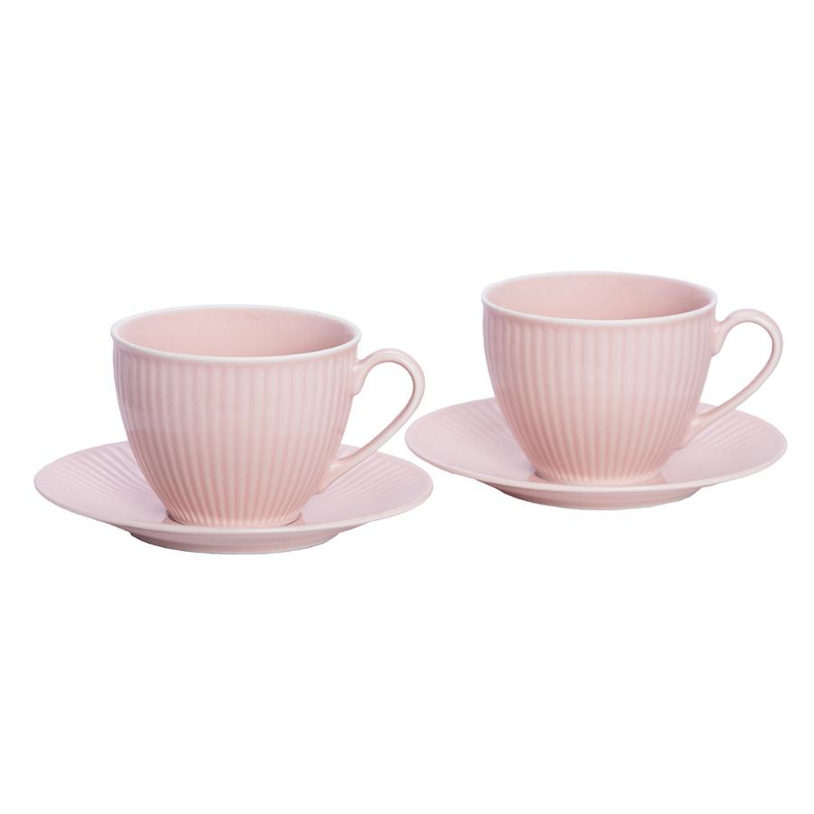 DALIA ROSE - Serviciu de ceai/cafea portelan (6 persoane - 12 piese)