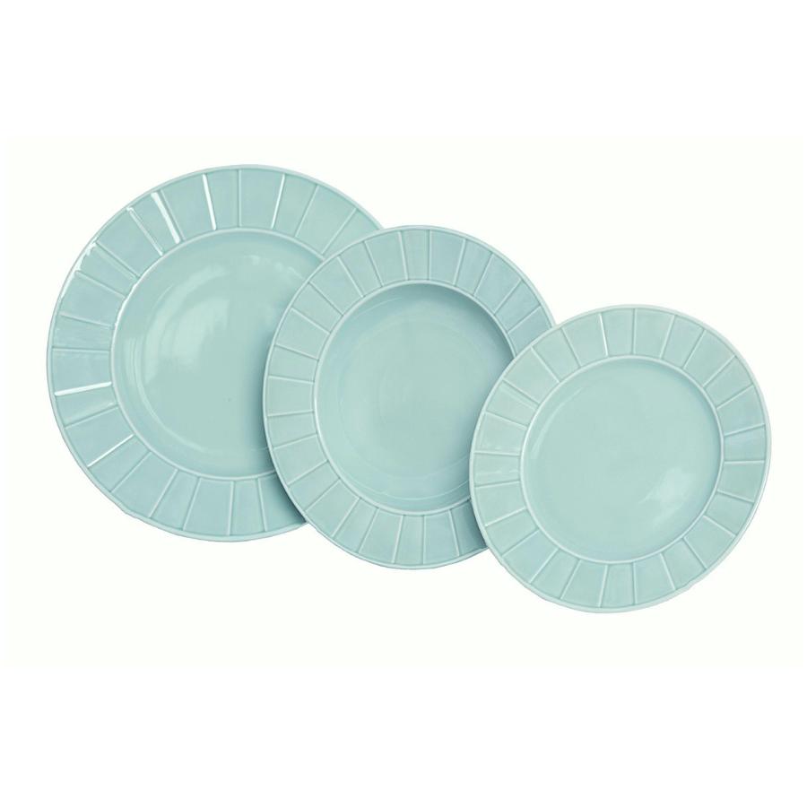 OCTAVIA MINT - Serviciu de masa portelan (6 persoane - 18 piese)