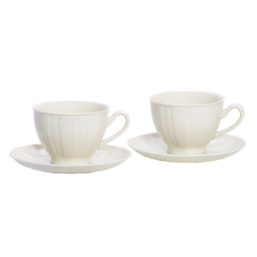 OCTAVIA VANILLA - Serviciu de ceai/cafea portelan (6 persoane - 12 piese)