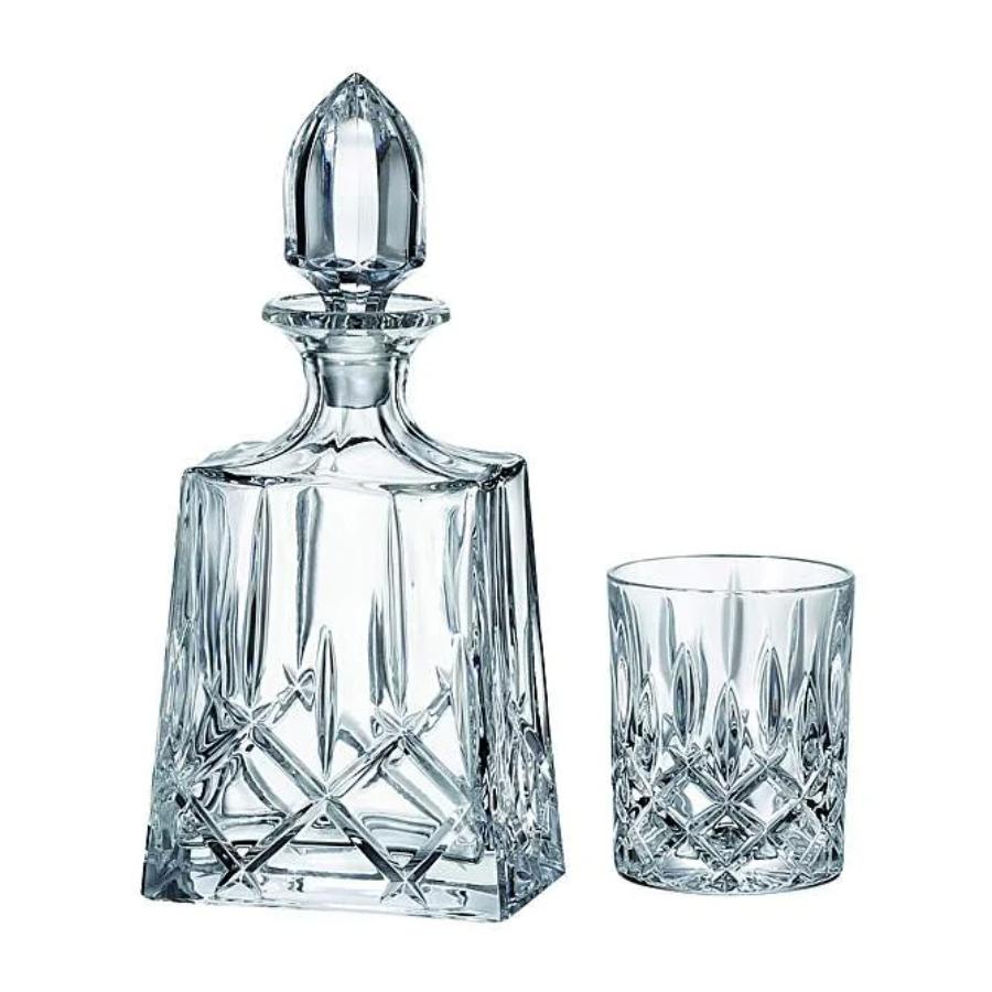 SHEFFIELD - Pahare whisky si decanter Cristal Bohemia (set 7 piese)