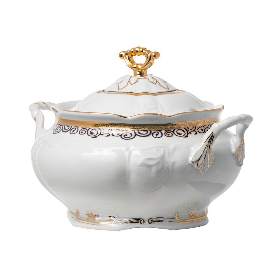 MARIE LOUISE decor AUR - Supiera portelan Bohemia 3500 ml