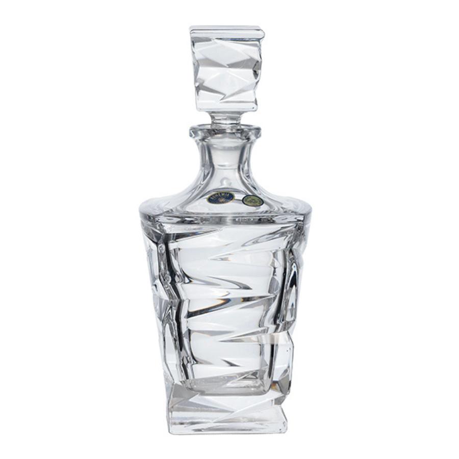 ZIG ZAG - Decanter whisky Cristal Bohemia 750 ml