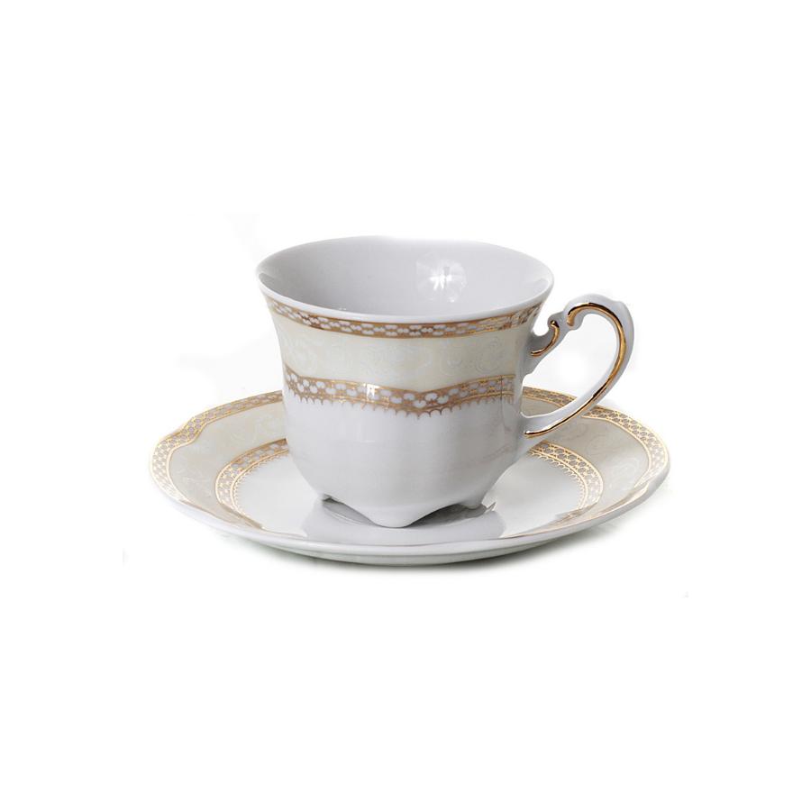 SOPHIA - Serviciu de cafea portelan (6 persoane - 12 piese)
