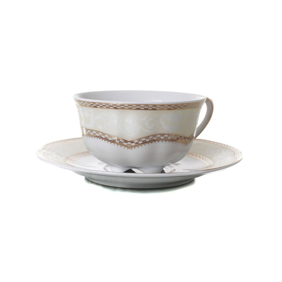SOPHIA - Serviciu de ceai/cafea portelan (6 persoane - 12 piese)
