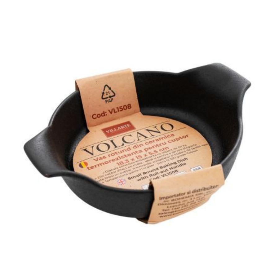 VOLCANO - Vas rotund ceramica termorezistenta 