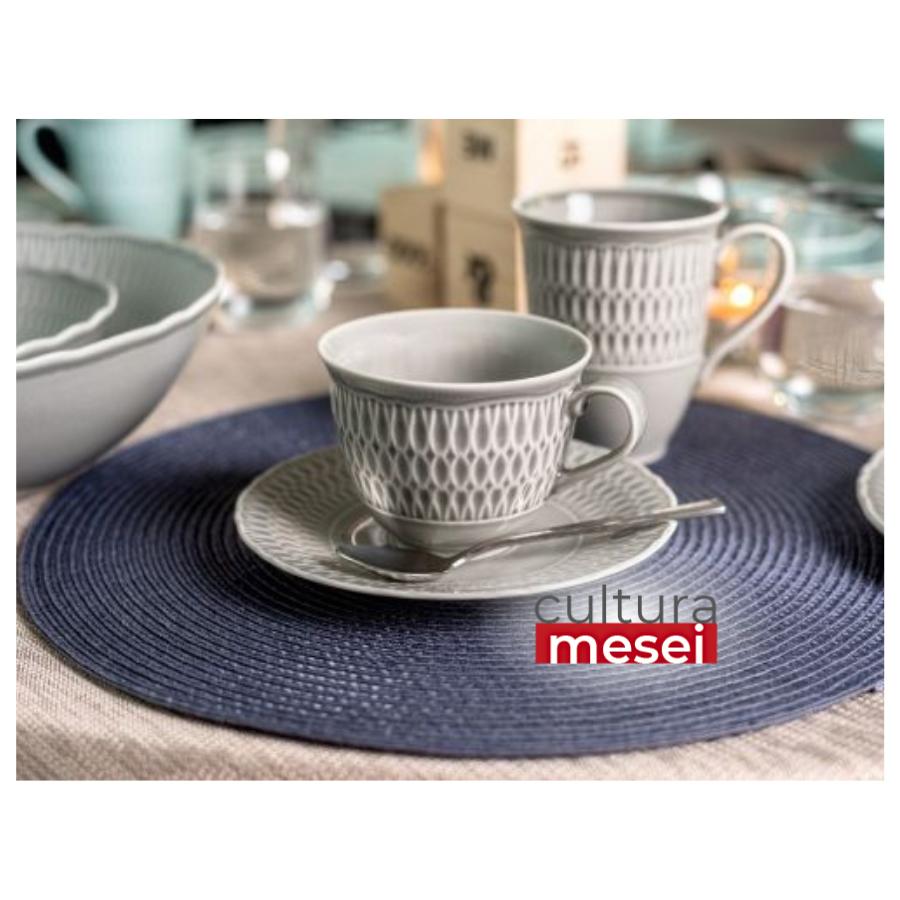 SOFIA MOONY - Serviciu de ceai/cafea portelan (6 persoane - 12 piese)