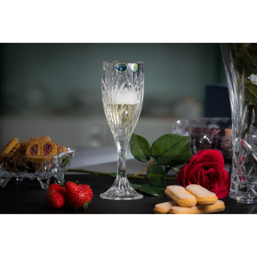 ELISE - Pahare sampanie Cristal Bohemia 180 ml (set 6 bucati)