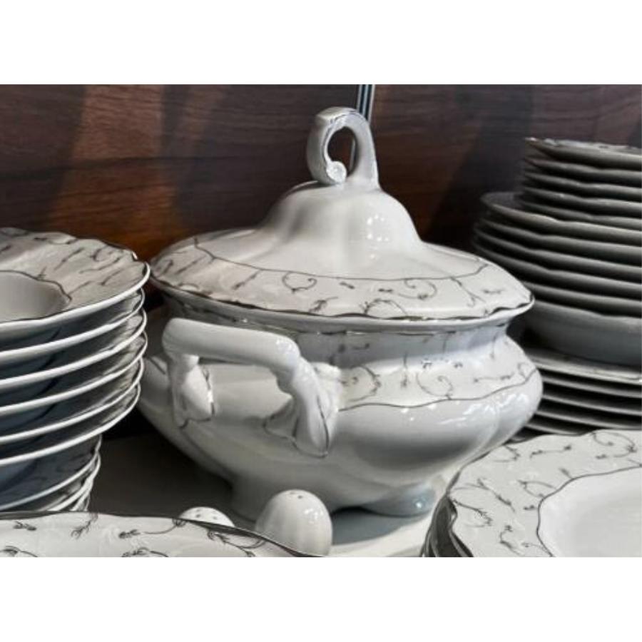 VIVIEN decor ARGINT - Supiera portelan 2800 ml