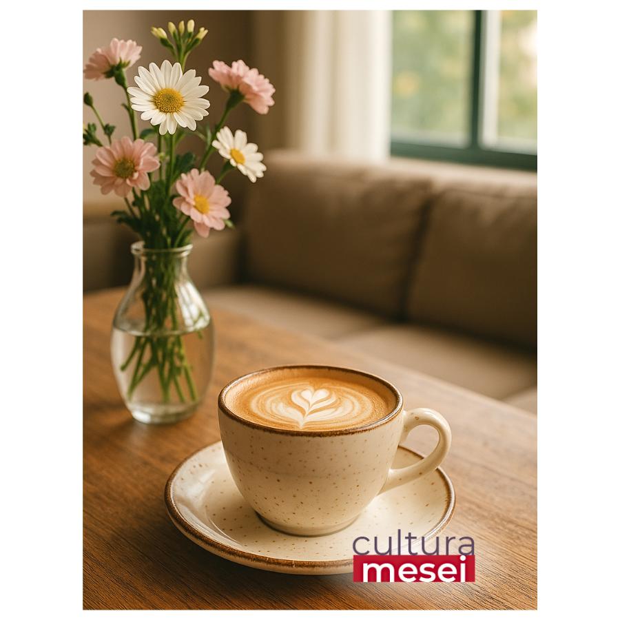 NAXOS - Serviciu de ceai / cappuccino portelan (6 persoane - 12 piese)