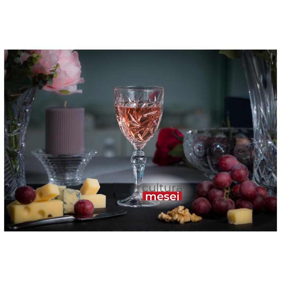PINWHEEL - Pahare vin Cristal Bohemia 260 ml (set 6 bucati)