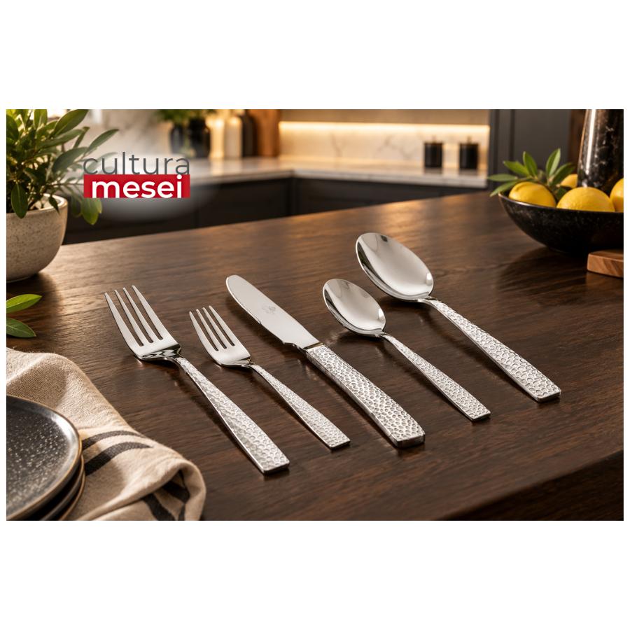 MARS - Tacamuri inox 18/0 (6 perosane - 30 piese)
