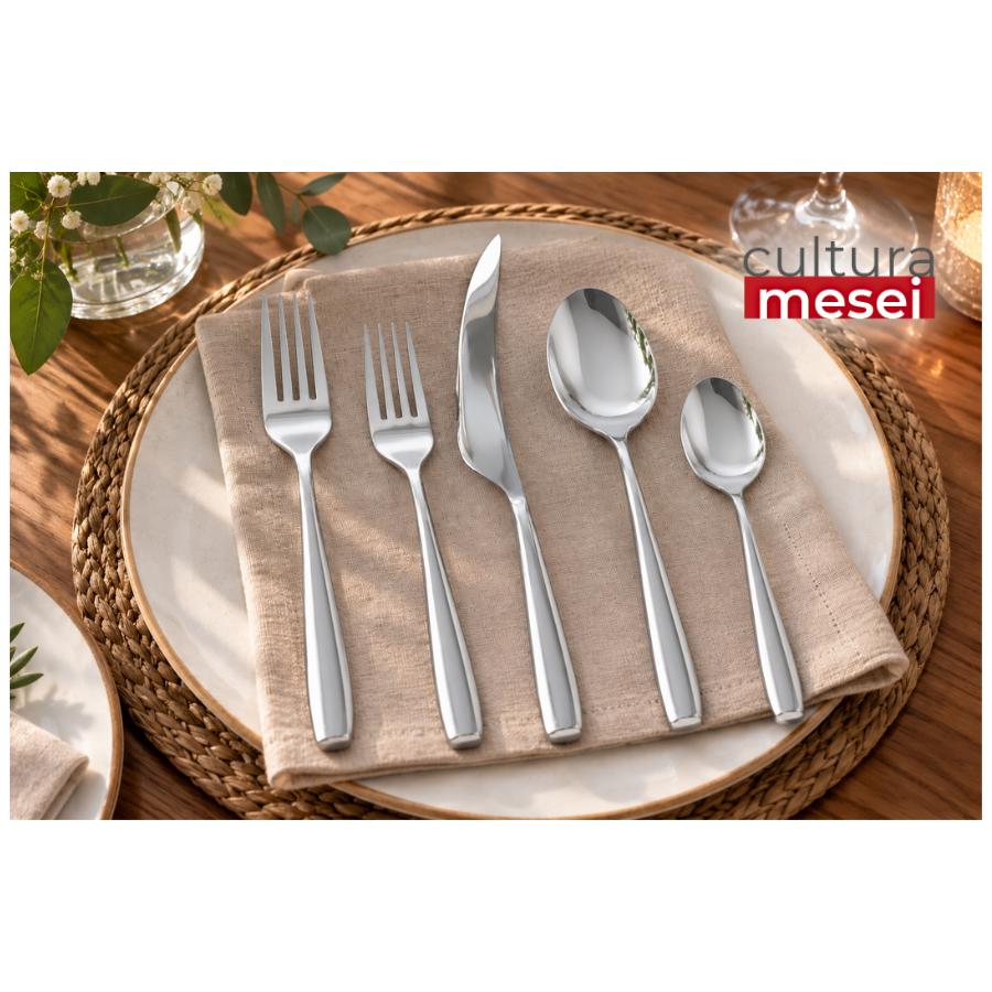 NOBU - Tacamuri inox 18/10 (6 persoane - 30 piese)