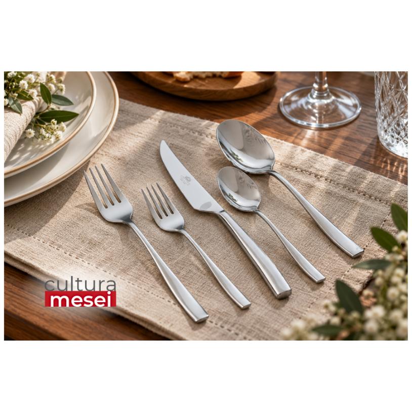 NOBU - Tacamuri inox 18/10 (12 persoane - 60 piese)