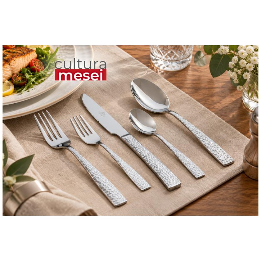 MARS - Tacamuri inox 18/0 (12 perosane - 60 piese)